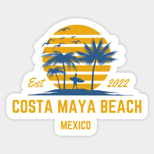 Costa Maya Beach Mexico 2022 Sticker